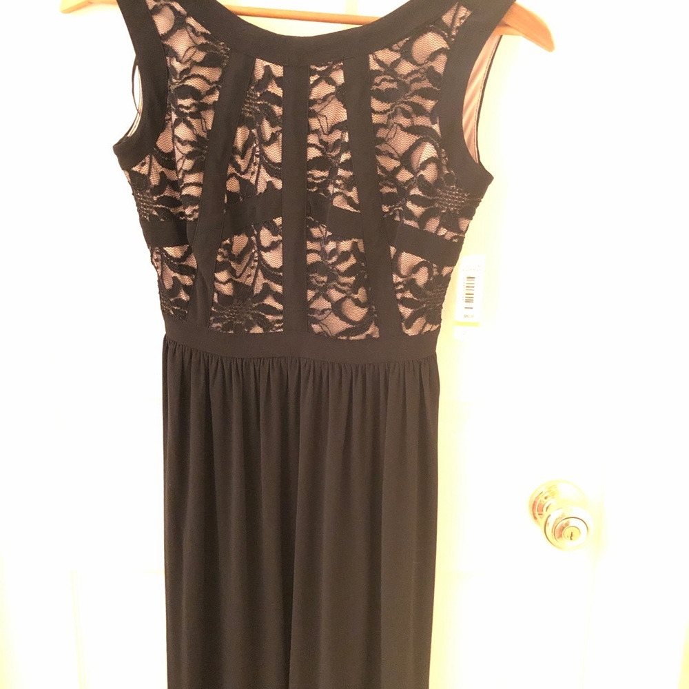 Black dress with lace